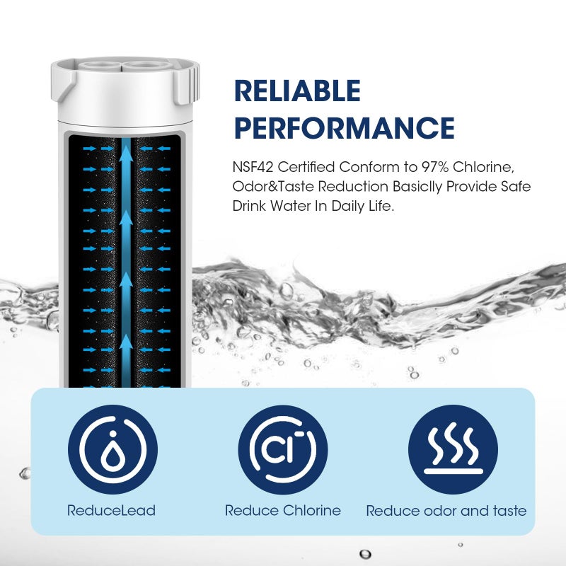 Marriotto Water Filter Compatible With Xwfe (Built-In Chip)  Replacement For Ge Xwfe  Xwf Refrigerator Water Filter Pack Of 2 - Image 3