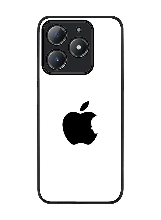 Stylizedd For Realme C63 / Realme C61 4G Case,Slim fit Camera Protection, Shockproof Thin Phone cover  - Steve's Apple - White - Image 1