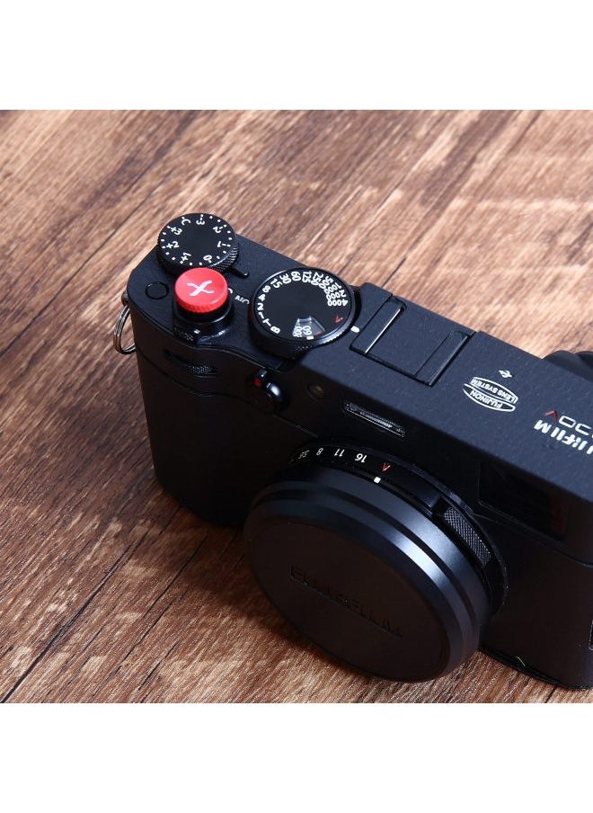 Backpacker Suitable For Fuji X100V Camera Sticker Full Package Protective Film Micro Single Color Change Film Body Full Package-Color:X-100v Special Shutter Button Red X Mark