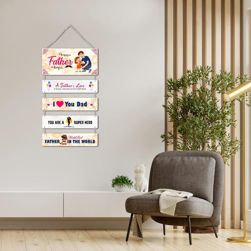 Regalo Casila Regalocasila Wall Decoration Fathers Day Wishes Quotes for Fathersday from Son Daughter Unique Gift Ideas Surprise Gifts Special Gifts for Father Day UVFD0903 - Image 2