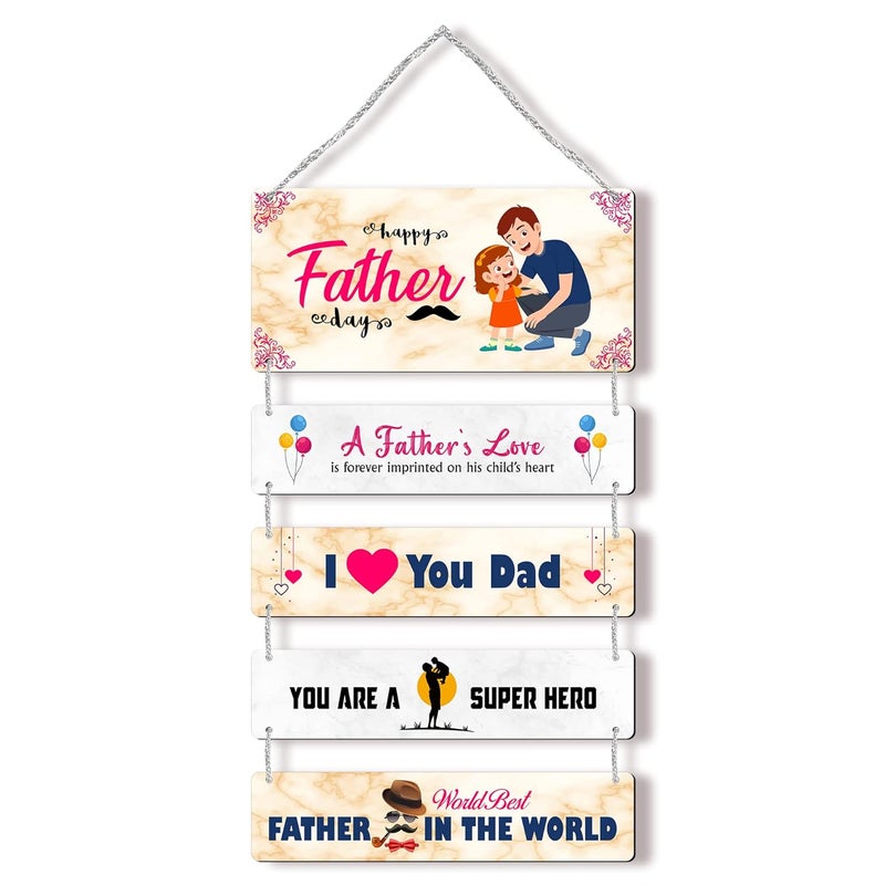 Regalo Casila Regalocasila Wall Decoration Fathers Day Wishes Quotes for Fathersday from Son Daughter Unique Gift Ideas Surprise Gifts Special Gifts for Father Day UVFD0903 - Image 1