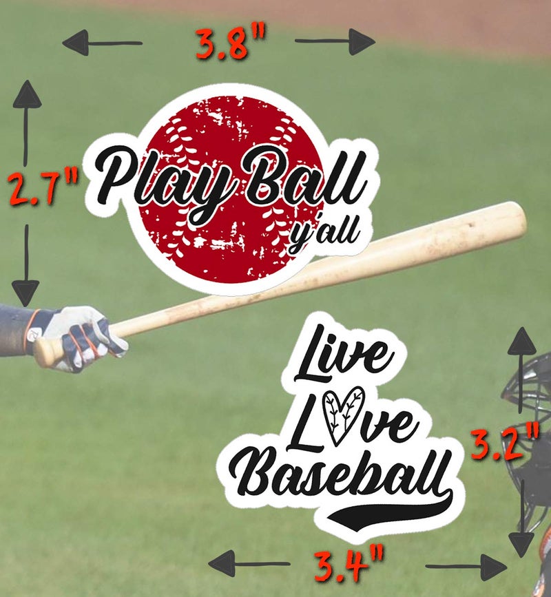 Leann Michael NCAA Multicolor Baseball Stickers - Waterproof, Durable 100% Vinyl - Perfect for Water Bottles, Laptops, Cars & More - Image 4