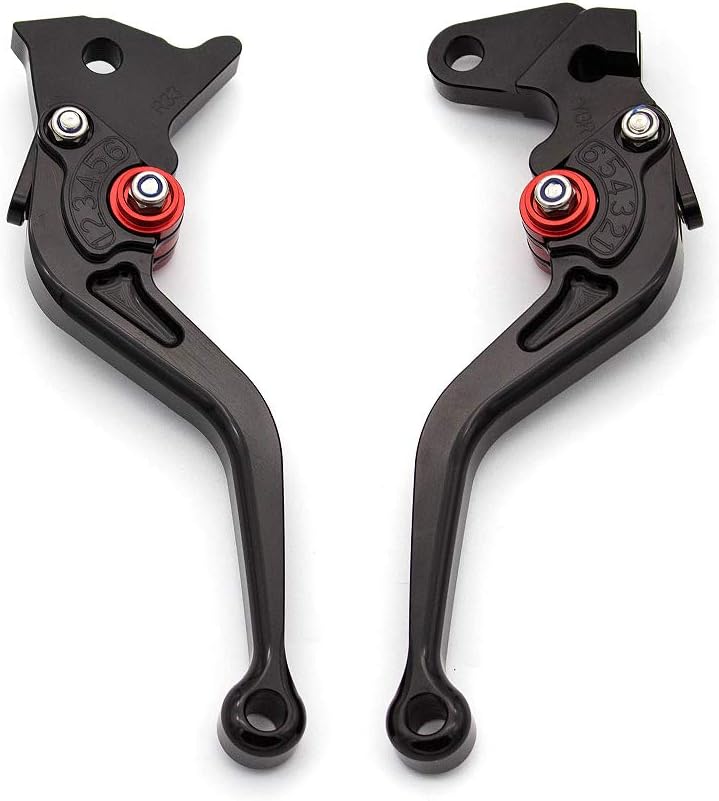 HYEPIVOT Adjustable Short Brake Clutch Levers for GSXR750 2006-2010 - Black - Image 2