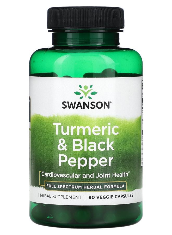 Turmeric & Black Pepper 90 Veggie Capsule