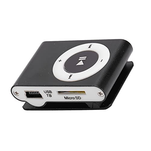 Wisoqu MP3 Player,Portable Digital Music Media Player Mini MP3 Back Clip Player with Earphone and USB Cable for Walking Running, etc(Black) - Image 5