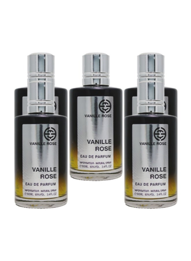 EMYC 5 Pieces Vanille Rose Perfume For Unisex 100ml EDP - Image 1