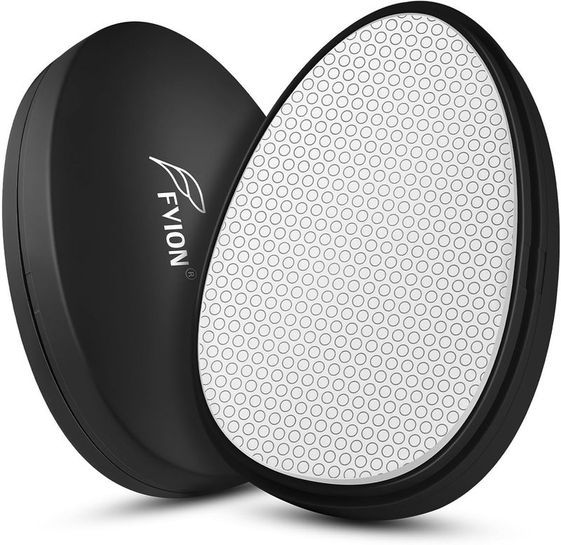 FVION Painless Glass Hair Eraser, Innovative Fine Grit Crystal Body Hair Shaver for Smooth Skin, Effortless Hair Removal Tool (Black)