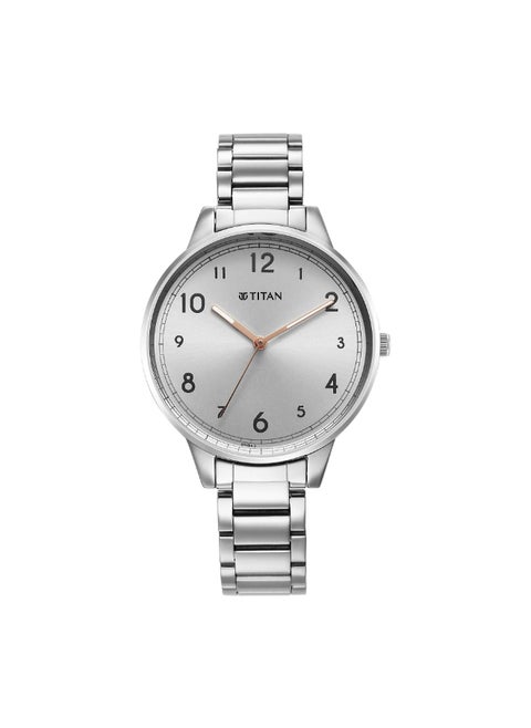 Quartz Analog Silver Dial Watch for Women
 2648SM07