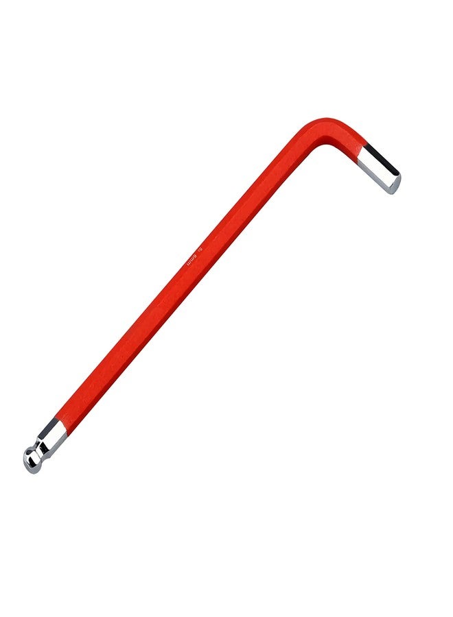 FOCMKEAS 6mm Ball End Hex Key Allen Wrench,Internal Hexagonal Wrench, L Shaped Long Arm S2 Steel Repairing Tool，Red - Image 2