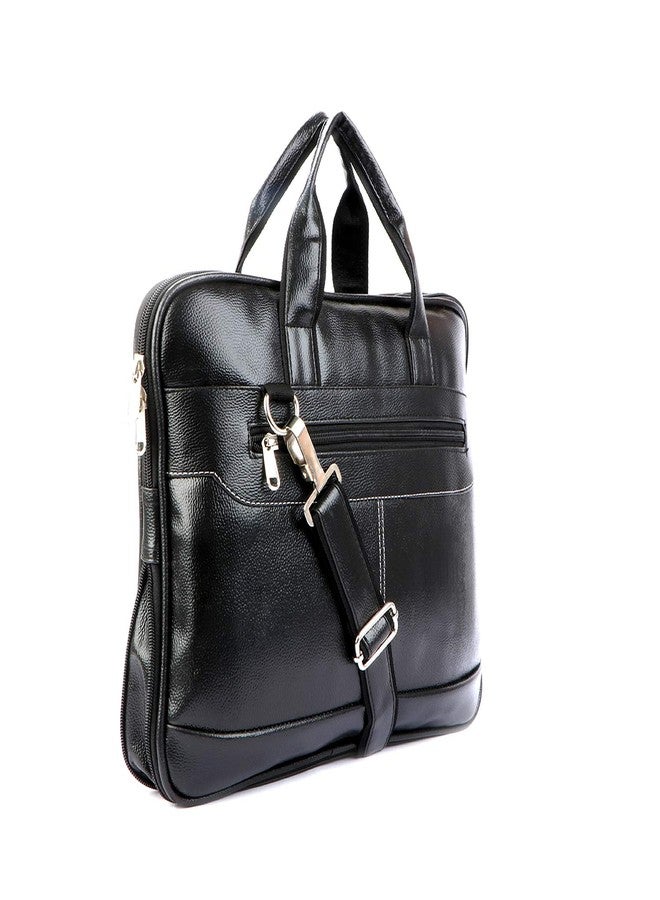 Rolexo PU Leather 15.6 inch Laptop Messenger Organizer Bag/Shoulder Office Bag for Men - Image 5