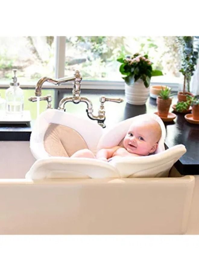 منشفة استحمام للأطفال بتصميم زهرة اللوتس الناعمة والقابلة للغسل للمواليد الجدد - Image 2