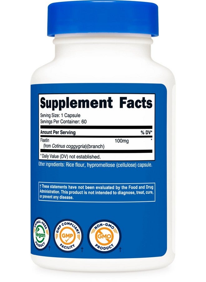 كبسولات نيوتريكوست فيستين 100 مجم، 60 كبسولة - مضاد أكسدة بوليفينول طبيعي - مكمل غذائي غير معدّل وراثيًا وخالٍ من الجلوتين ومناسب للنباتيين - Image 4