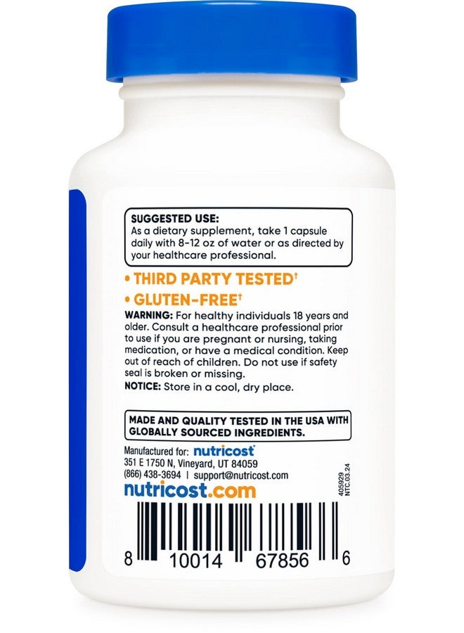 كبسولات نيوتريكوست فيستين 100 مجم، 60 كبسولة - مضاد أكسدة بوليفينول طبيعي - مكمل غذائي غير معدّل وراثيًا وخالٍ من الجلوتين ومناسب للنباتيين - Image 3