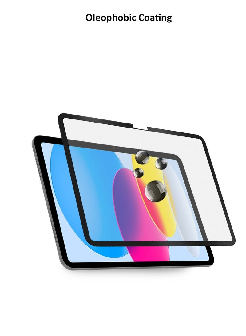 DUSALA Apple iPad 2025 (11th Generation) A16 10.9 inch Nano Ceramic Full Glue Full Cover Matte Flexible Screen Protector 2 Pack - Clear/Black - Image 5