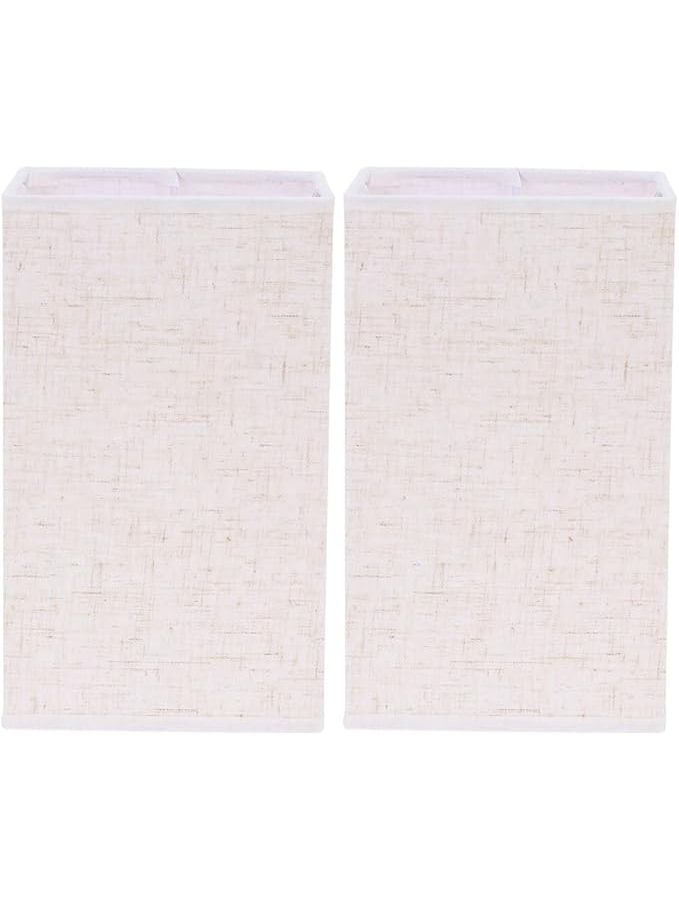 2 Fabric Lampshades Decorative Light Covers Soften Light for Comfortable Ambiance As Shown 1