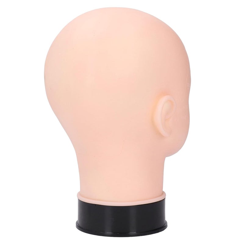 ZJchao Professional Silicone Bald Mannequin Head for Beauty Makeup Practice, Wig Display & Hairstyling Training – Texture, Heat- & - Image 3