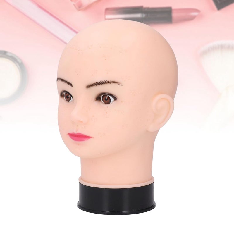 ZJchao Professional Silicone Bald Mannequin Head for Beauty Makeup Practice, Wig Display & Hairstyling Training – Texture, Heat- & - Image 5