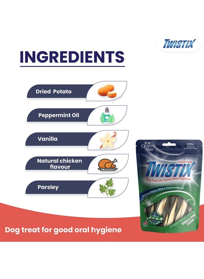 Rena Love Chicken Wrapped Double Sticks Treats For Dogs - 146 Gm With Twistix Low Fat High Protein Vanilla Mint Flavor Dental Care Treat -156 Gm - Image 3