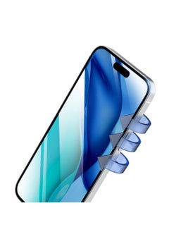 ريتشي واقي شاشة شفاف بالكامل من الزجاج المقوى Recci RSP-A21HD لهاتف Apple iPhone 15 Pro  - Image 5