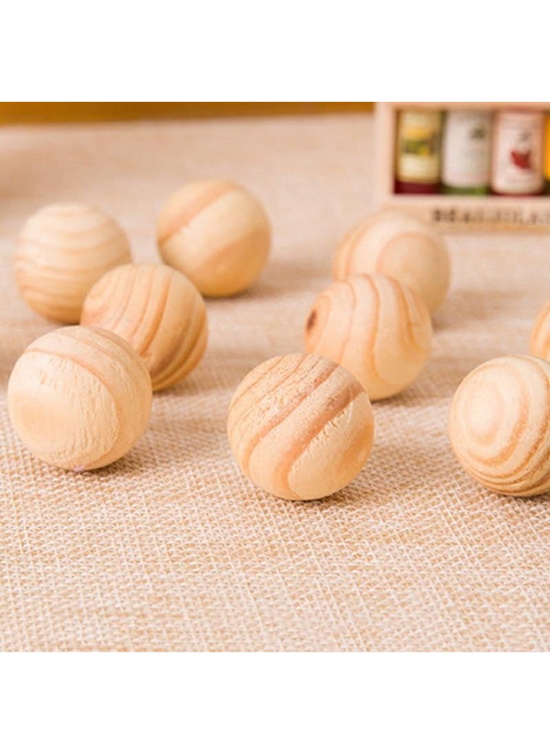 DD RETAILS DD Retails Fragrance Wooden Scented Balls Wooden Balls with Sandalwood Cedar Fragrance Wooden Ball Blocks for Clothes Home Fragrance 5  - Image 2