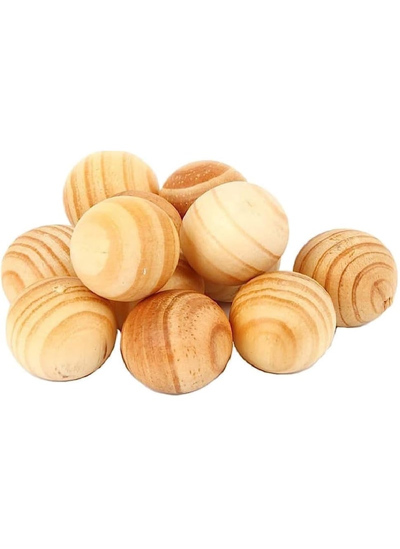 DD RETAILS DD Retails Fragrance Wooden Scented Balls Wooden Balls with Sandalwood Cedar Fragrance Wooden Ball Blocks for Clothes Home Fragrance 5  - Image 1