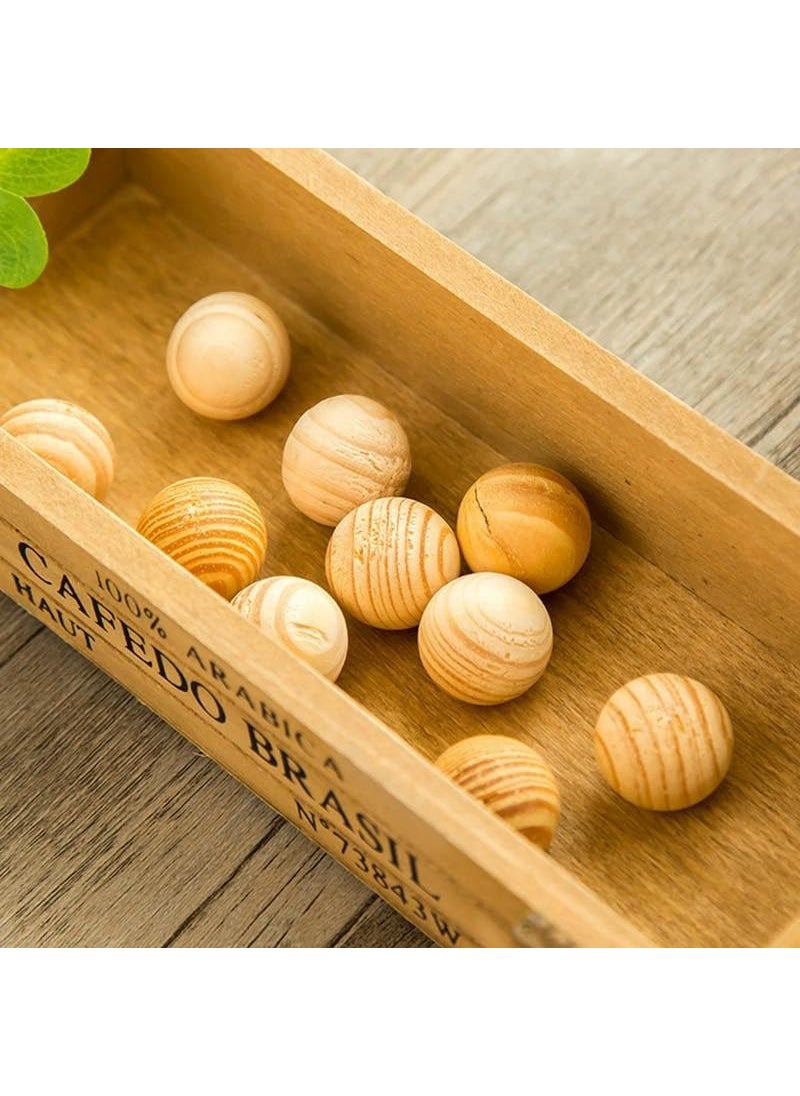 DD RETAILS DD Retails Fragrance Wooden Scented Balls Wooden Balls with Sandalwood Cedar Fragrance Wooden Ball Blocks for Clothes Home Fragrance 5  - Image 5
