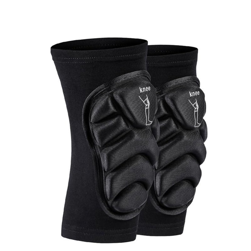 PISIQI Knee Pads Compression Leg Sleeve Knee Brace Sleeve Thickening Anti-Collision Sponge Thick EVA Foam Padding for Basketball, Football & Volleyball Hiking Wrestling Protector Gear (Black, Large) - Image 1