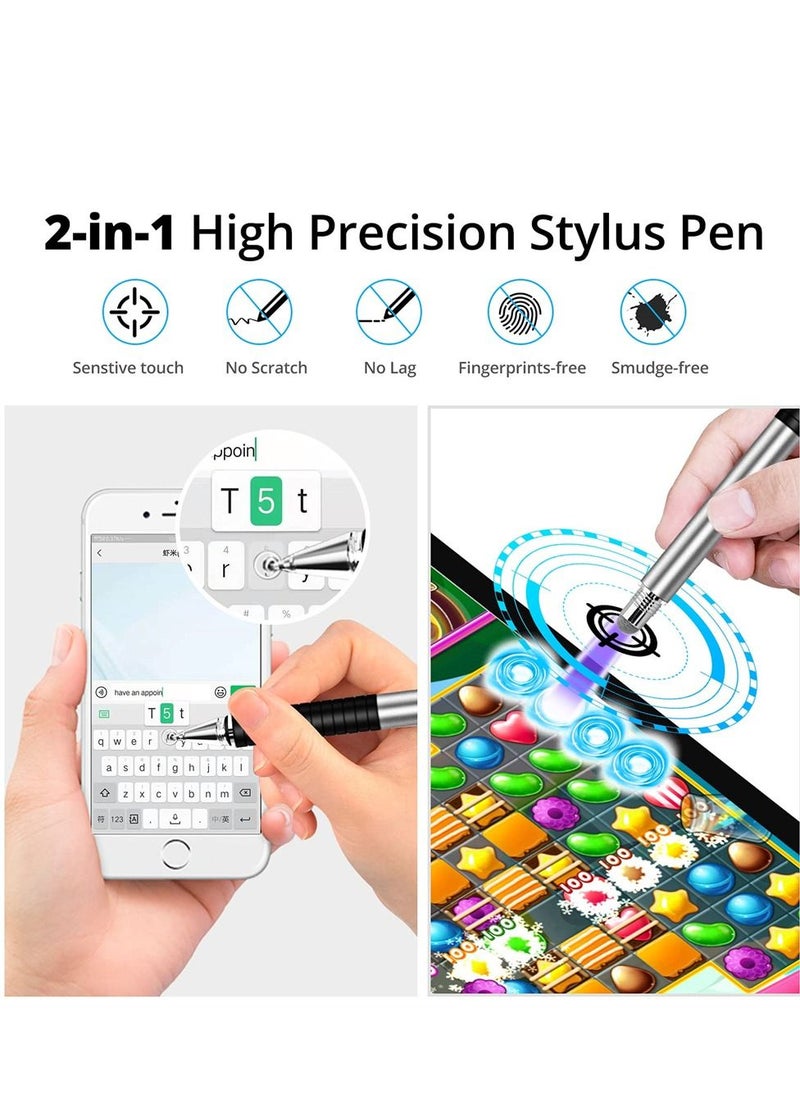 Y&D - 4 Pack Capacitive Stylus Pen Universal Stylist Pens Fine Point Disc Touch Screen for iPhone/iPad/Android/Tablet and All Screens - Image 1