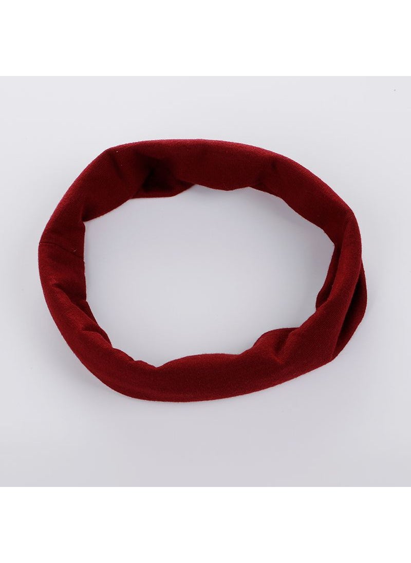 Generic Running Sports Hair Band Mens and Womens Antiperspirant Headband Yoga Fitness Basketball Sweat Band Hair Band Hair Band Wine Red 