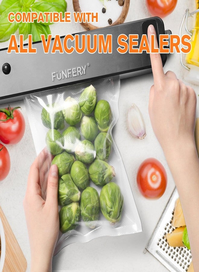 FUNFERY Precut Vacuum Sealer Bags for food, 200 Quart 8" x 12", Food Long-Term Storage and Sous Vide Commercial-Grade Bag, BPA Free for Microwave, Boiling,Sous vide, Refrigerator - Image 5