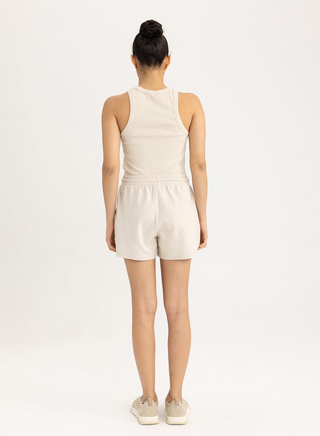 Woman Standart Fit  Knitted Bottom Short