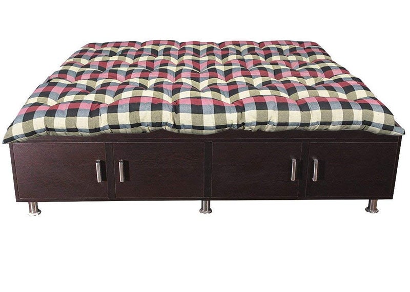 ATOOTFUSION Large Soft Cotton Mattress | Foldable Lightweight Sleeping Mattress | Ideal for Guest Use and Hostels | Multicolor (72X36 Inches, Single Bed Mattress) - Image 5