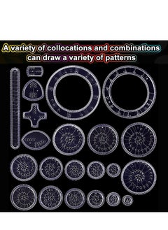 Generic Spirograph, Drawing Set, with 22 Painting Magic Spiral, Art Kit, Geometric Ruler, Creative Deluxe for Adults and Kids  - Image 5