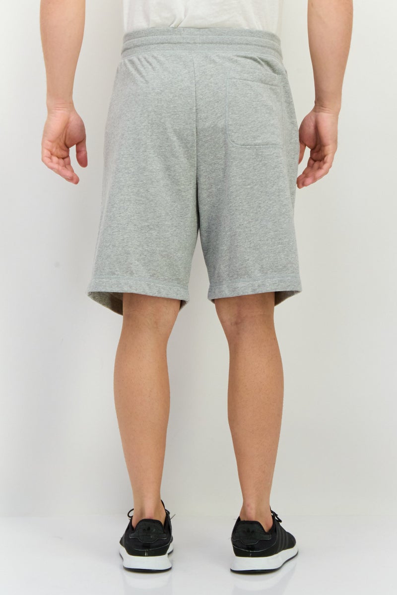 GAP Men Drawstring Embroidered Logo Basic Shorts, Grey - Image 3