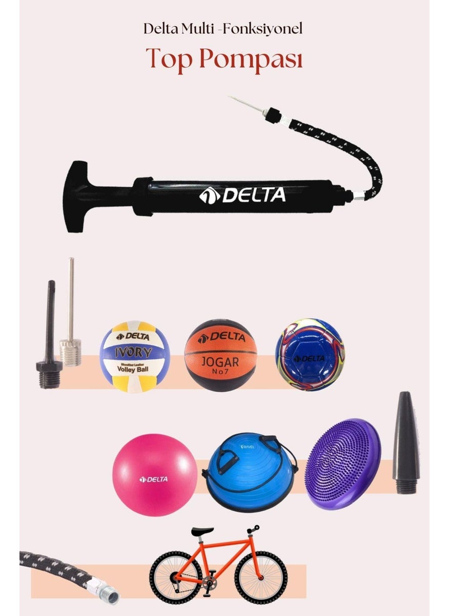 Delta - Rivo Stitched Size 5 Volleyball Ball + Ball Pump - Image 1