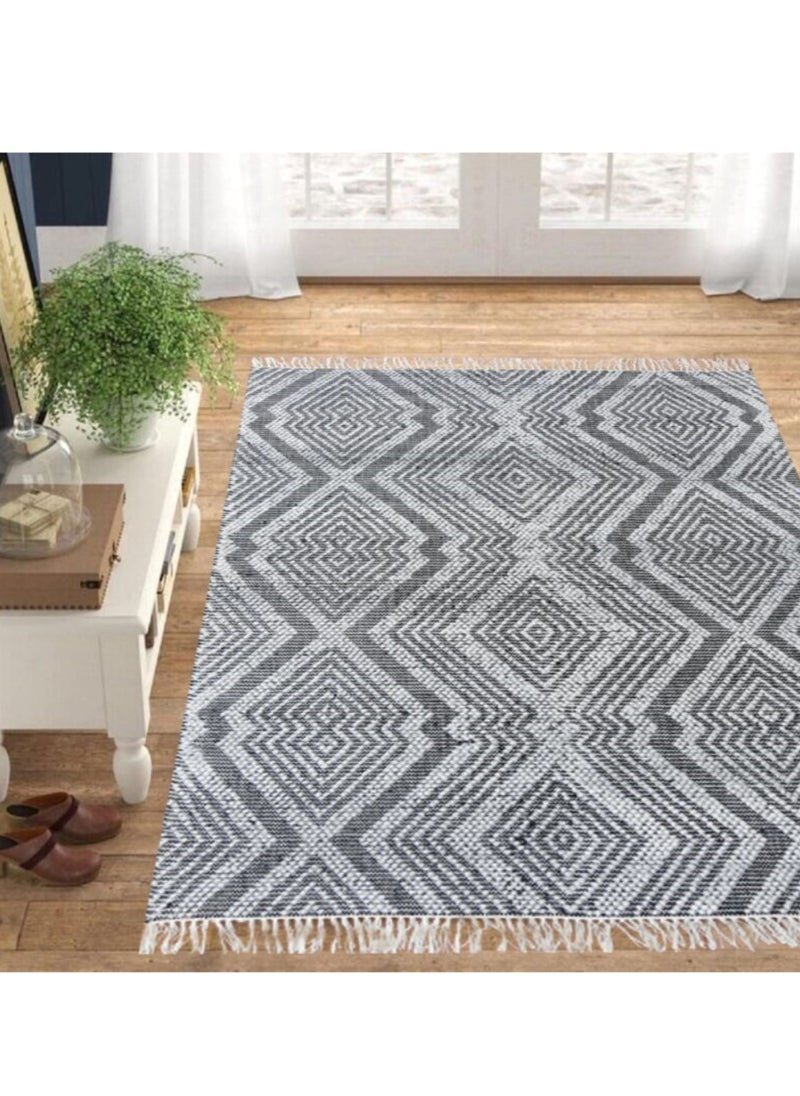 AURUM HOME - AH047A Hand Woven Modern Carpets & Area Rug  Indoor Living Dining Bedroom Room and Gallery Wool, Rectangle - Image 1