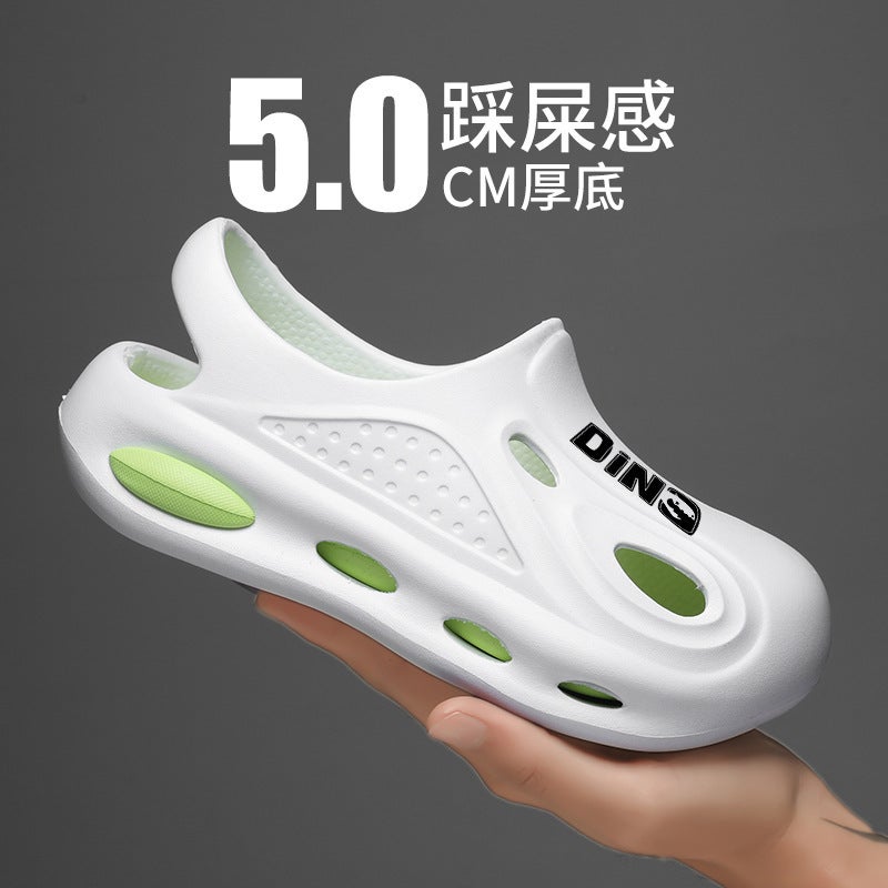 Parent-Child Cave Shoes Boys Shoes Sandals Summer Baotou Children'S Beach Shoes Non-Slip Middle And Big Boys Sandals - Image 2