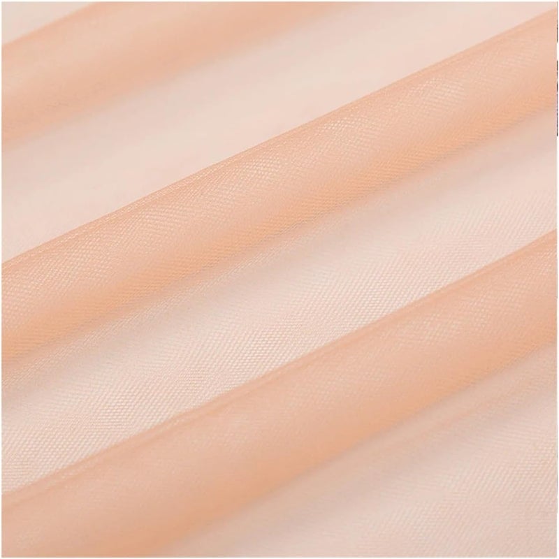 Encrypted Soft Mesh Fabric for Wedding Dress 60" Wide Lightweight Tulle Sewing Curtains DIY Fabrics(Rose,160x500cm) - Image 4