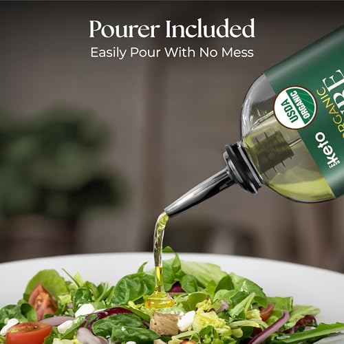 Keppi Keto Organic MCT Oil - Flavorless C8, Non-GMO, Certified Gluten-Free, Palm Oil Free, Vegan, Kosher, Halal, 32 oz Coconut Oil - Image 3