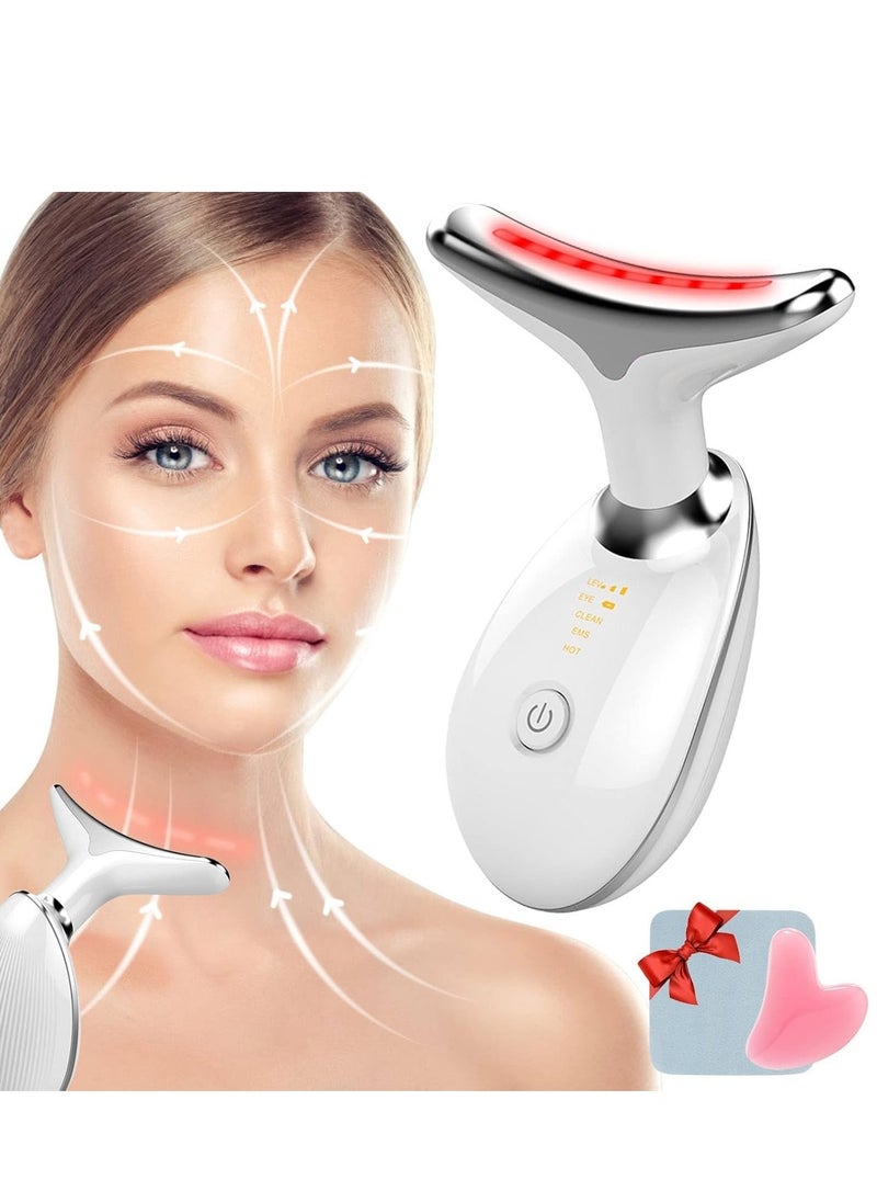ELTRAZONE Premium Red Light Therapy Face and Neck Massager 7-in-1 | LED Skin Rejuvenation & Wrinkle Removal Tool | Anti-Aging Facial Treatment for Youthful, Radiant Skin | Red Light, Blue Light, and More for Smooth, Glowing Skin | Professional Skincare Device for Home Use - Image 1