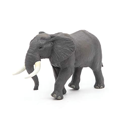 Papo African Elephant Wild Animal Figurine 3 Years Old HandPainted Childrens Gift idea Realistic Educational Toy Durable 161cm x 89cm x 98cm Wildlife Figurine - Image 1