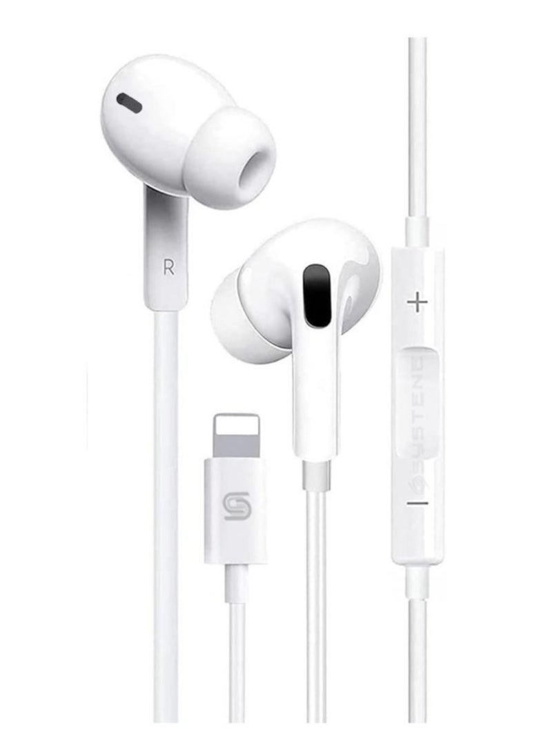 ELTRAZONE Lighting Earphone for Calling and Music Compatible with i-Phone 6/7/8/X/11/12/13-6 Plus/7 Plus/8 Plus/XR/XR Max/11 Pro/11 Pro Max/12 Pro/12 Pro Max/13 Pro/13 Pro Max - Image 1