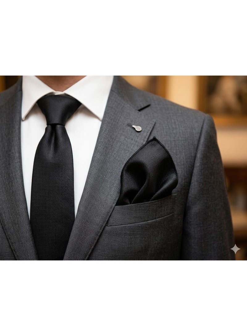 Men's pocket square to complete a formal suit look - high-quality fabric with a modern design - Image 1