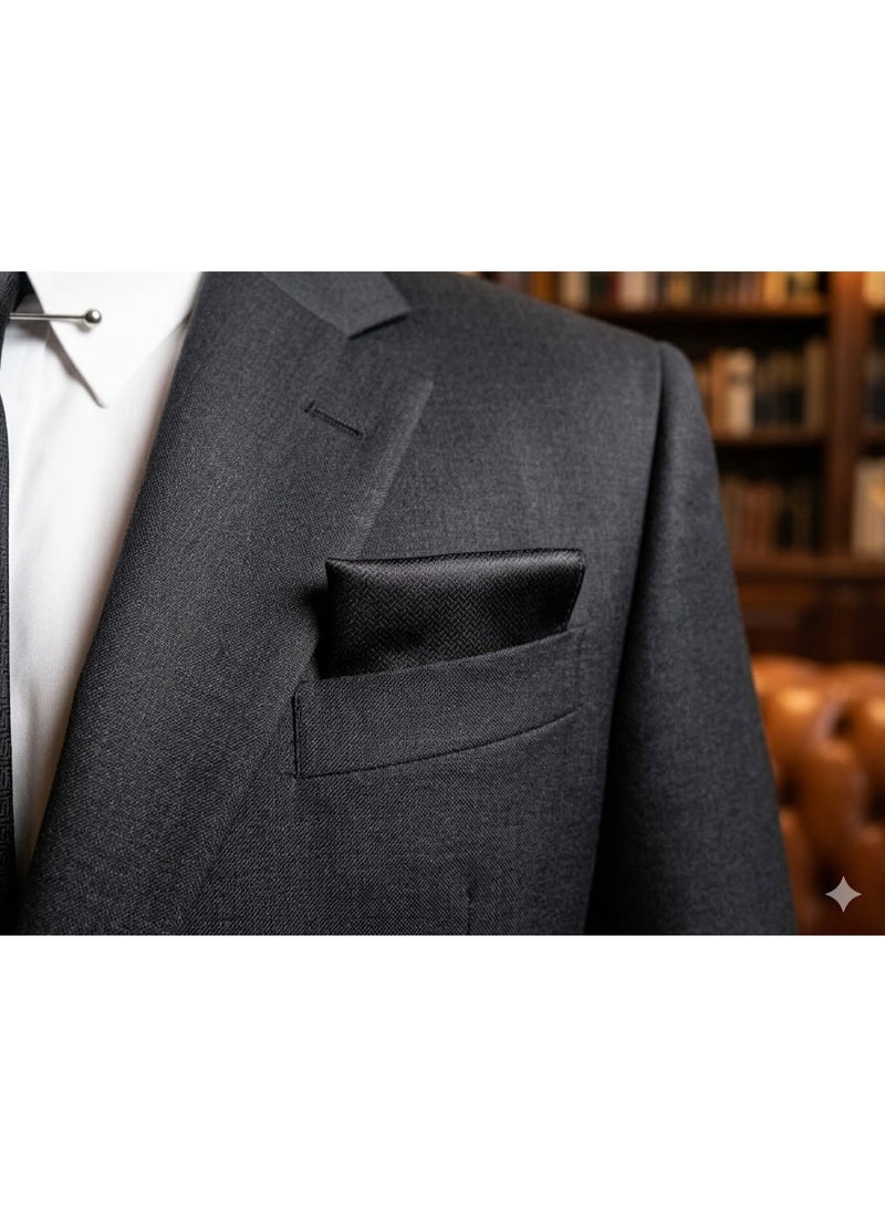 Men's pocket square to complete a formal suit look - high-quality fabric with a modern design - Image 4
