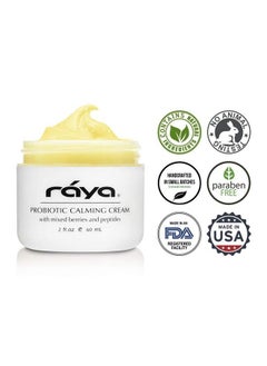 Raya Probiotic Calming Cream (309) ; Moisturizing Antiaging And Calming Face Cream For Sensitive Irritated And Mature Skin ; Soothes Overreactive Skin And Helps Reduce Fine Lines And Wrinkles  - Image 5