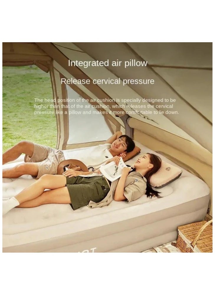 Generic - Single Person Camping Mattress Built In Charging Pump Skinfriendly waterproof and wear resistant fabric Double honeycomb column design Multi-Functional Application - Image 1