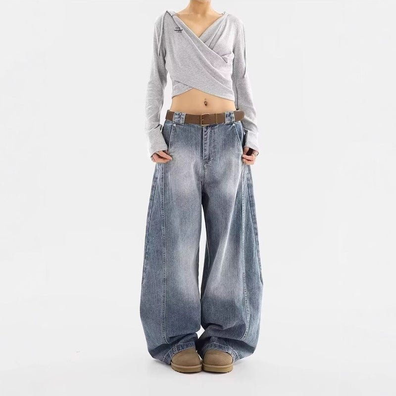 Unisex Classic Denim Jeans Loose Fit Daily Outdoor Wear - Image 4