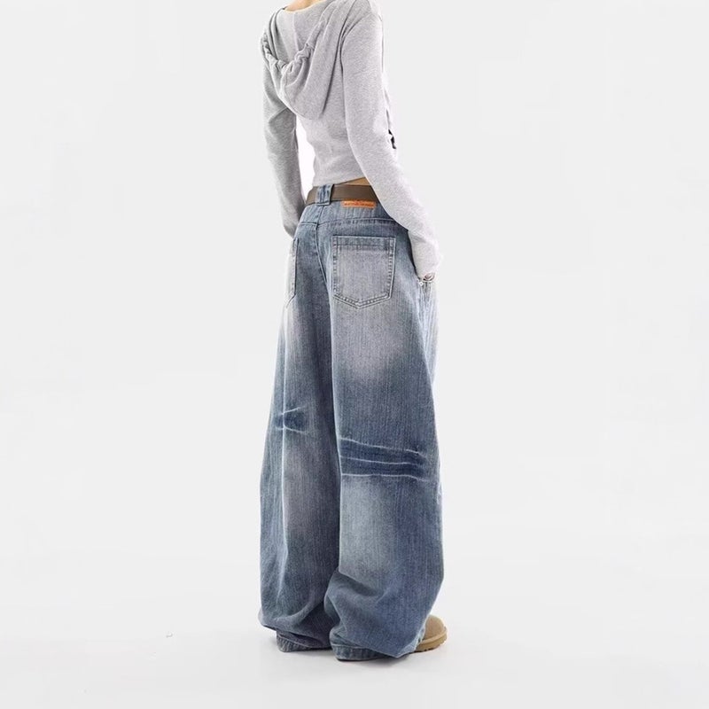 Unisex Classic Denim Jeans Loose Fit Daily Outdoor Wear - Image 5