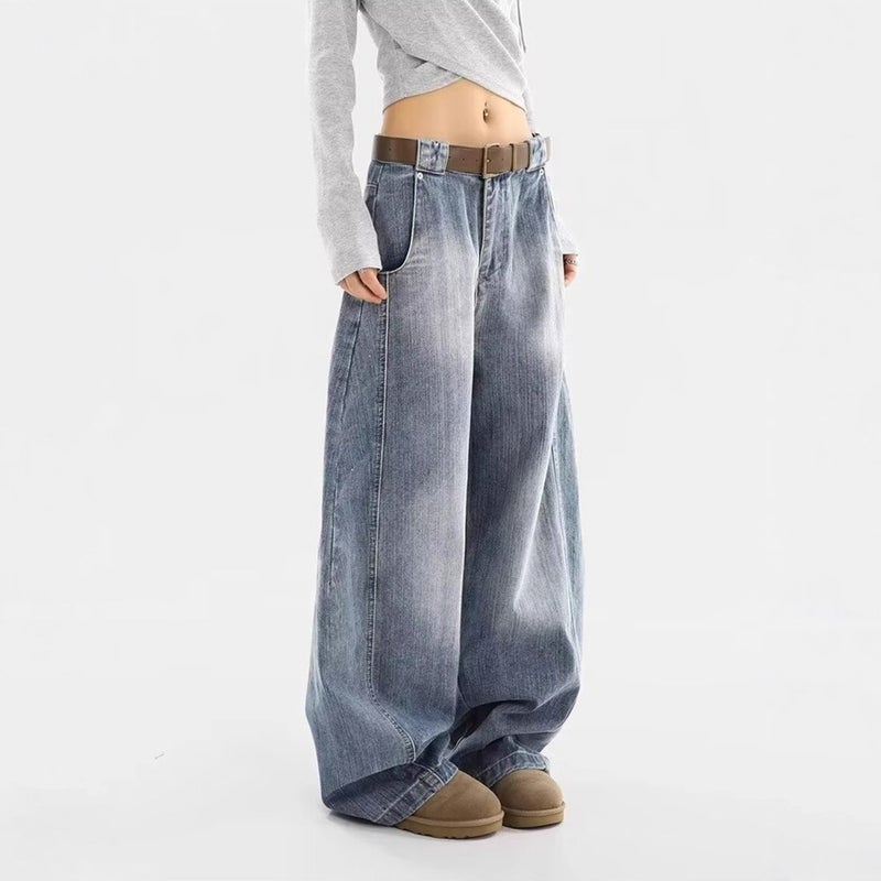 Unisex Classic Denim Jeans Loose Fit Daily Outdoor Wear - Image 1