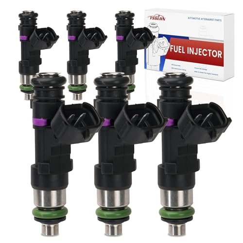 TSSLIIN Fuel Injectors fits forNissan Pathfinder Armada NV1500 NV2500 NV3500 Frontier Xterra forInfiniti QX56 forSuzuki Equator V6 40L Replacement OE Replacement 0280158007 FJ750 6pcs - Image 1